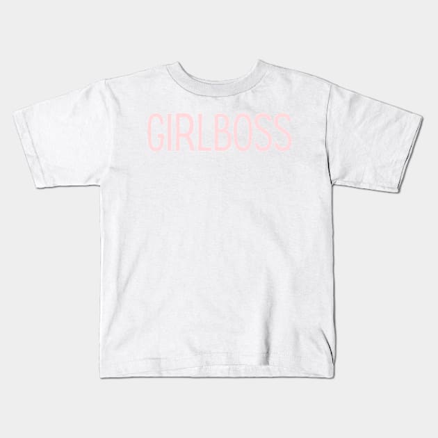 Girlboss - Inspiring Quotes Kids T-Shirt by BloomingDiaries